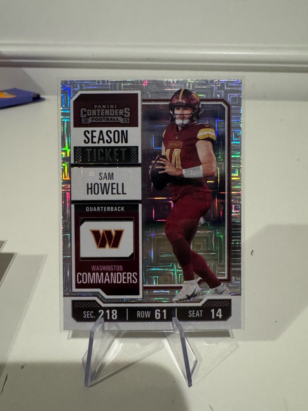 🔥 2023 Sam Howell Panini Contenders Silver Season ticket. Mint condition